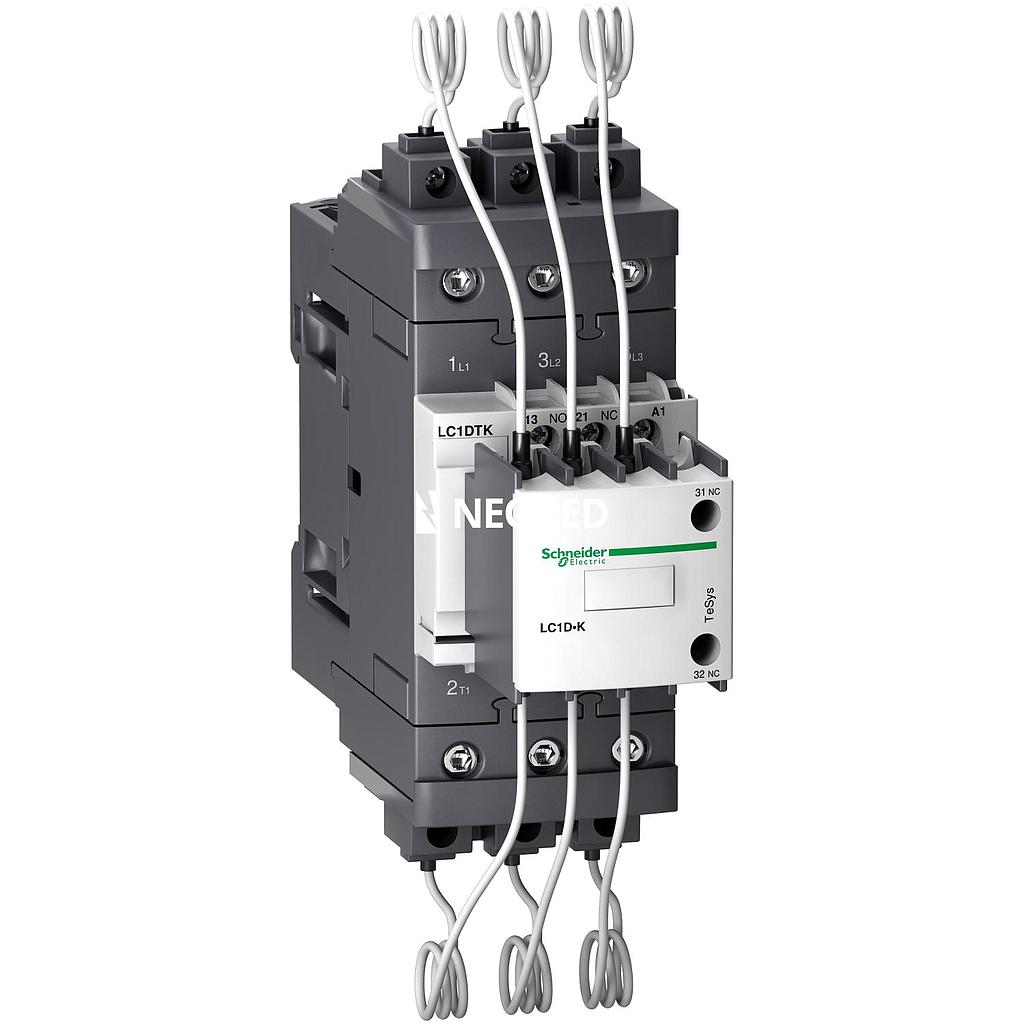 CONTACTOR P/CAP 40KVAR400V 1NA+2NC220V50/60HZ