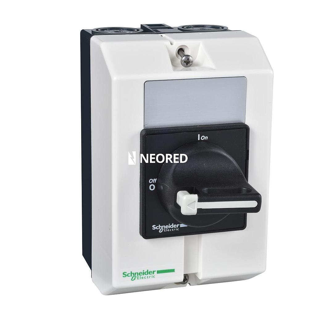 INTERRUPTOR 3P 16A COMANDONEGRO IP65 CAJA PLASTICA