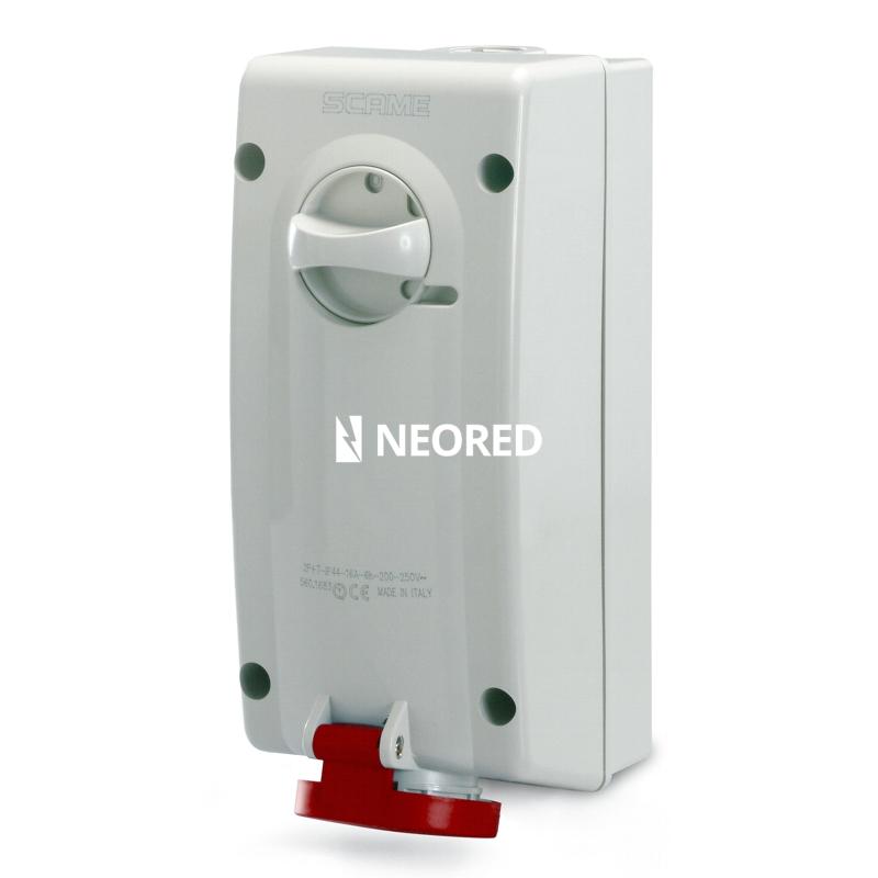 BASE C/BLOQUEO IP44 3P+T 16A