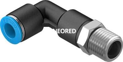 Racor rápido roscado en L, largo - QSLL-1/4-8