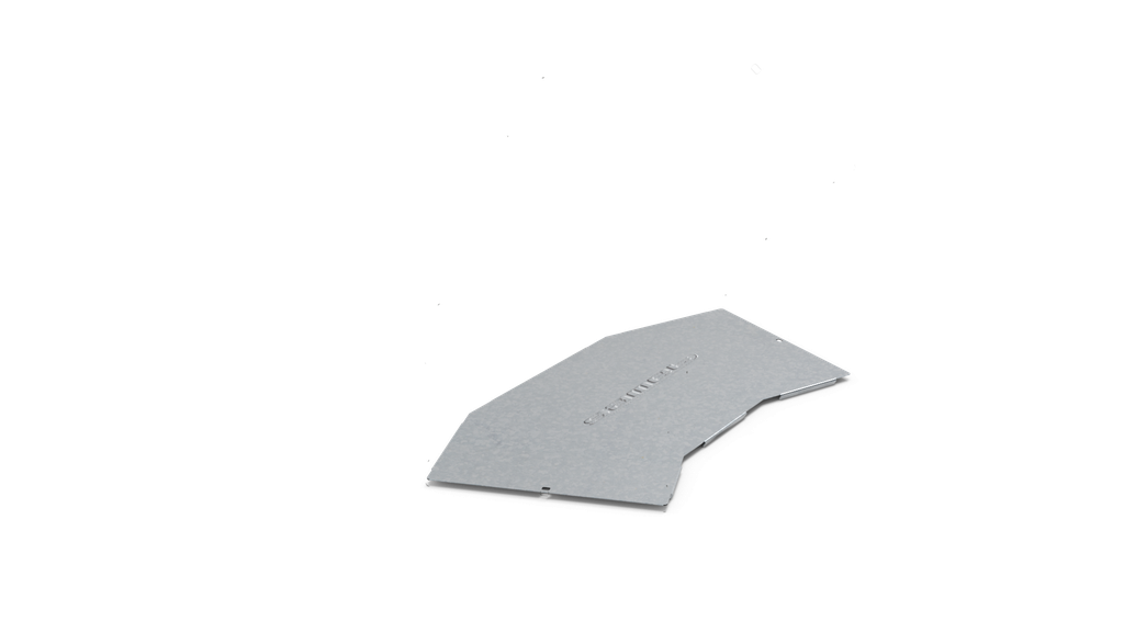 TAPA P/CURVA PLANA ESCALERA SMARTTRAY DE 150mm A 45º #22 ZINGRIP