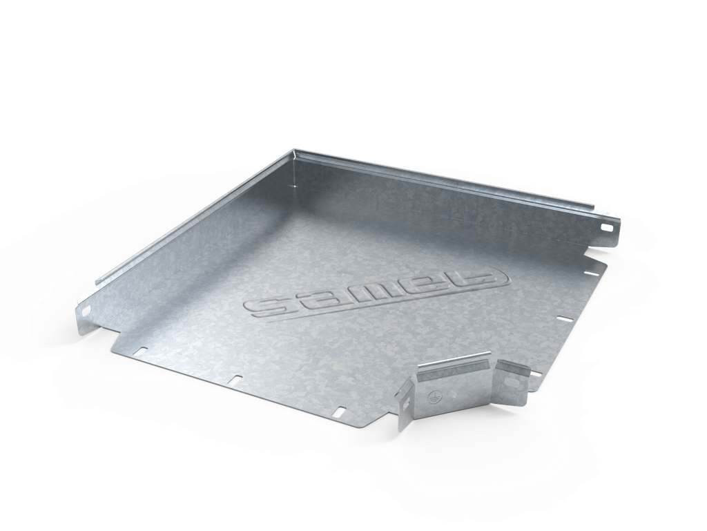 C.PLANA PERF.SMARTTRAY A 90° DE 150 mm ALA 50 mm #22 NEGRO