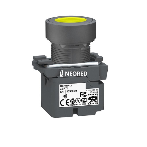 [SCHZB5RTA5] XB5R - Wireless & Batteryless - Pulsador amarillo con transmisor completo
