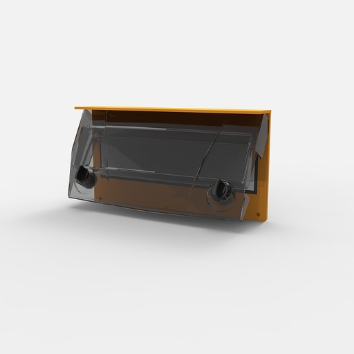 [CAM5270] TAPA P/VISOR D/TERMICAS Y DISYUNTORES AMARILLA