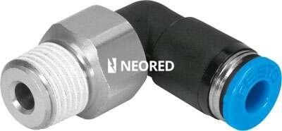 [FES153412] Racor rápido roscado en L, orientable - QSRL-1/4-6