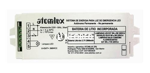 [ATO1606 Panel Led] Sistema Aut. para Paneles Led´s con Driver externo de 3W a 55W 60VCC   Batería Litio Ion Incorporada (interna) - Encendido permanente / No permanente