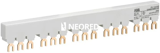[ABB1SAM201906R1105] Barras de conexión para MS116 y MS132 Hasta 65A para 5 MS116/132 y 0 aux.
