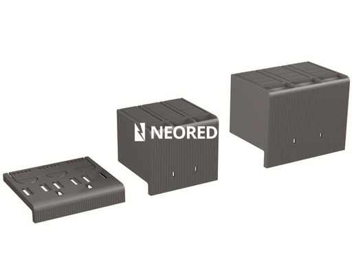 [ABB1SDA066656R1] Cubrebornes aislantes bajos interruptor XT1 tetrapolar